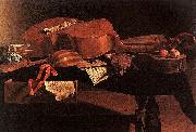 Evaristo Baschenis Musical Instruments oil painting artist